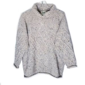 Carraig Donn Pure Irish Wool Knit Pullover Sweater Women Size Medium